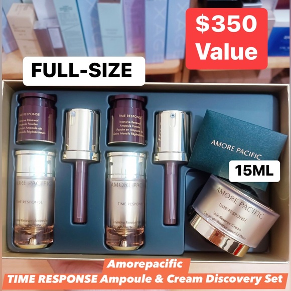 Amorepacific TIME RESPONSE Ampoule & Cream Discovery Luxury Set ( $580 value ) - Picture 1 of 4